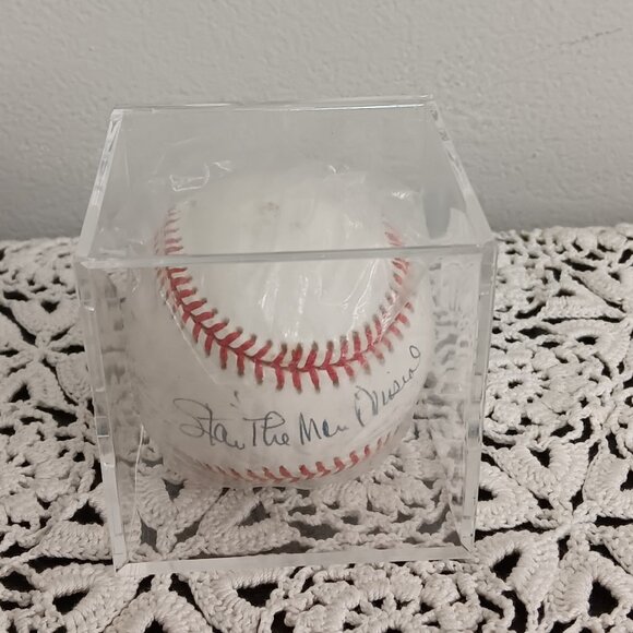 Stan Musial Hall Of Famer St. Louis Cardinal Signed Rawlings Baseball - Picture 2 of 4